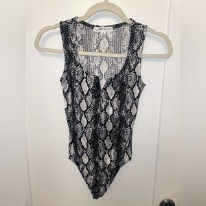 snake skin body suit